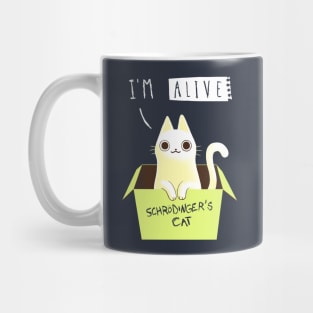 Double Schrödinger's Cat Dead and Alive - Funny Cute Kitty - Quantum Physics Mug